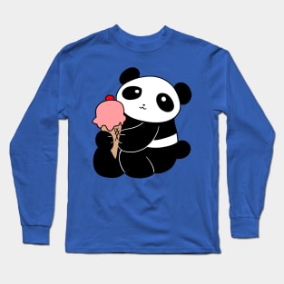 Icecream Panda Long Sleeve T-Shirt